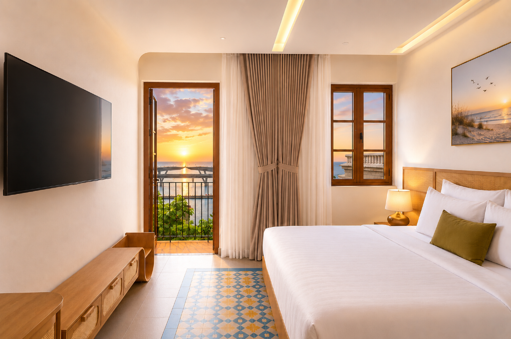Noska Hotel Sunset Town Sea View and Fireworks